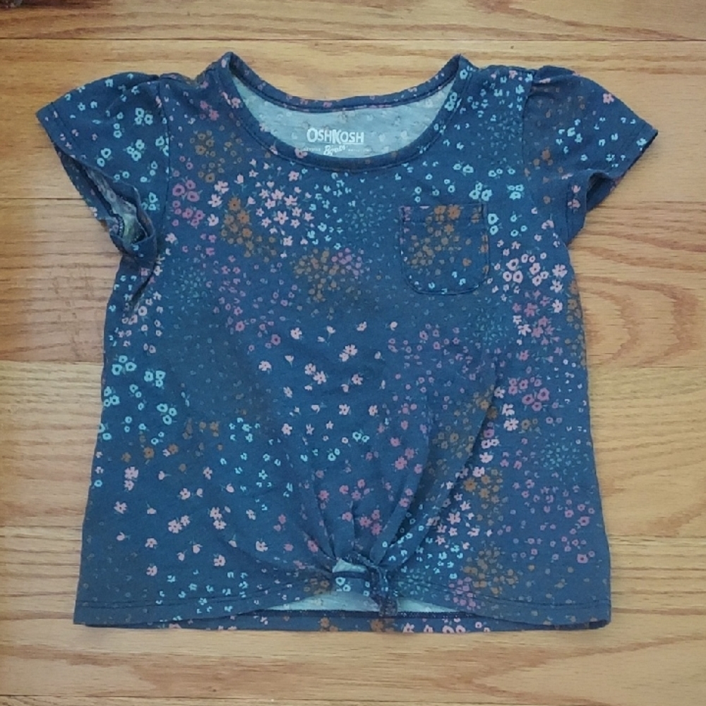 OshKosh B'gosh Kids Blue Floral Top 3T